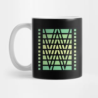 “Dimensional Waves” - V.6 Green - (Geometric Art) (Dimensions) - Doc Labs Mug